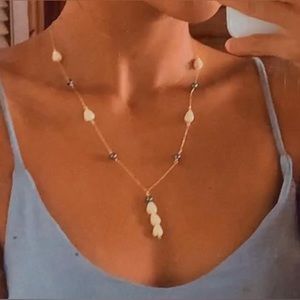 Hand Carved Pikake Necklace🤍